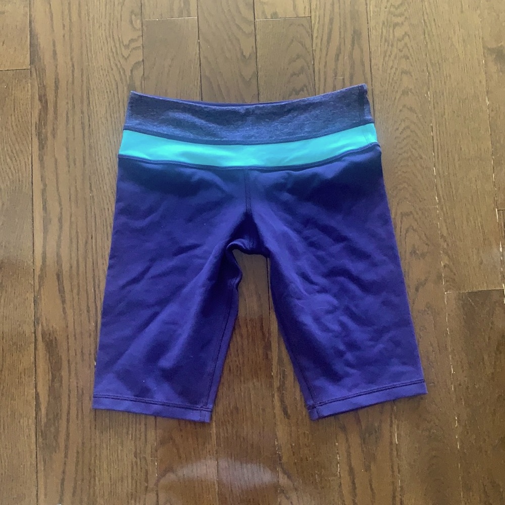 Purple Lululemon Long Shorts - midrise 4 tall